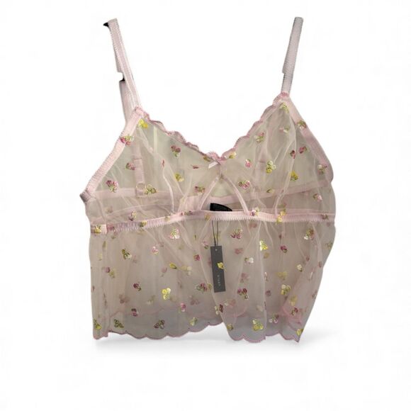 Blush NWT Size L Babydoll Lace Top Intimates Coquette Fairycore Whimsigoth - Picture 2 of 6